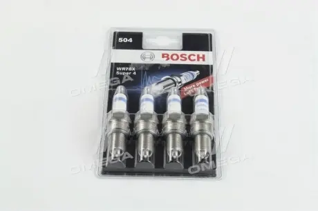 Свеча зажигания WR78X SUPER-4 SB 2108-099, 2110-2112 (8кл.) 4 шт. BOSCH 0242232804