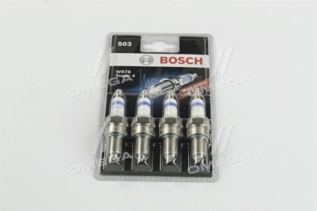 Свеча зажигания WR78 SUPER-4 SB 2108-099, 2110 (8кл.) 4 шт. BOSCH 0242232803