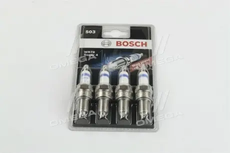 Свеча зажигания WR78 SUPER-4 SB 2108-099, 2110 (8кл.) 4 шт. BOSCH 0242232803
