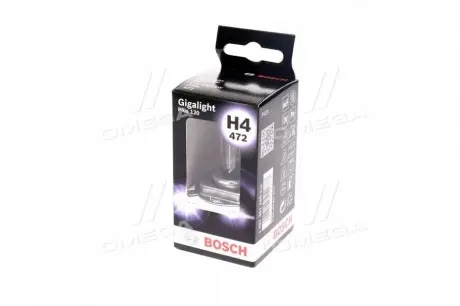 Автолампа (12V 60 / 55W H4 GIGALIGHT 120 бокс 1 шт) BOSCH 1987301160