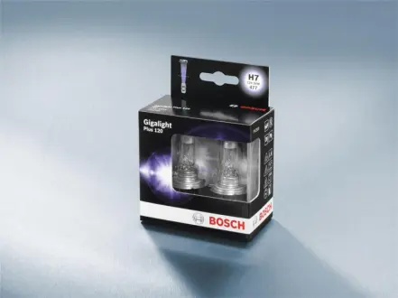 Автолампа (12V 55W H7 GIGALIGHT 120 бокс 2 шт) BOSCH 1987301107 (фото 1)