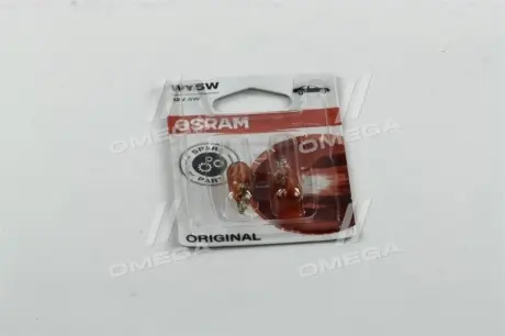 Автолампа Original WY5W W2,1x9,5d 5 W оранжевая OSRAM 282702B (фото 1)