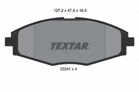 Тормозные колодки передние LANOS R13 TEXTAR 2324102