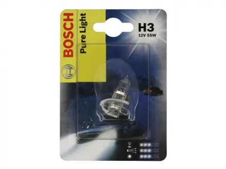 Автолампа Pure Light H3 PK22s 55 W BOSCH 1987301006