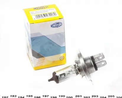 Автолампа H4 P43t 55 W 60 W прозрачная MAGNETI MARELLI 002555100000 (фото 1)