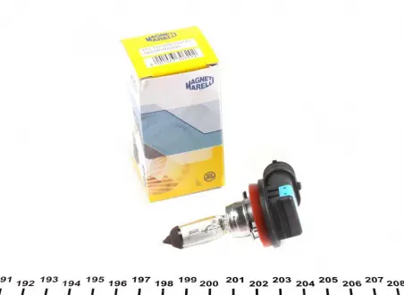 Автолампа H11 PGJ19-2 55 W прозрачная MAGNETI MARELLI 002549100000