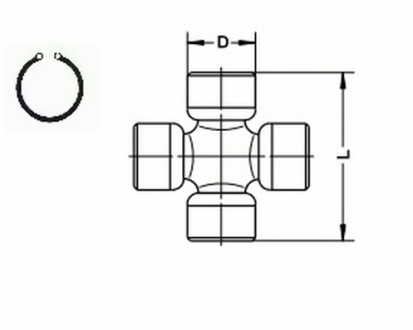 Крестовина SPIDAN U166