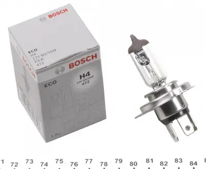 Автолампа Bosch ECO H4 P43t 55 W 60 W BOSCH 1987302803