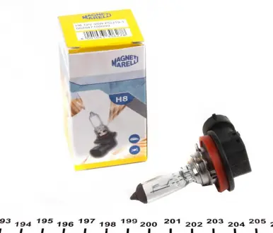 Лампа розжарювання H8 12V 35W PGJ19-1 MAGNETI MARELLI 002547100000 (фото 1)