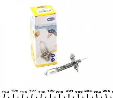 Автолампа H1 P14,5s 55 W прозрачная MAGNETI MARELLI 002551100000 (фото 1)