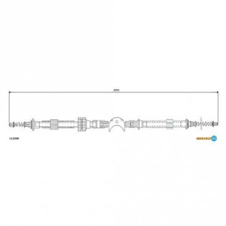 Трос ручного гальма ADRIAUTO 13.0248