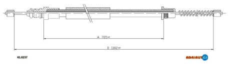 Тросик стояночного тормоза ADRIAUTO 41.0237