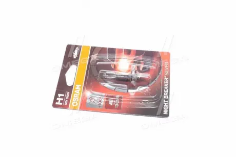 Автолампа Night Breaker Silver H1 P14,5s 55 W прозрачный OSRAM 64150NBS01B (фото 1)