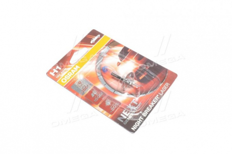 Автолампа Night Breaker Laser H1 P14,5s 55 W прозрачно-голубая OSRAM 64150NL01B