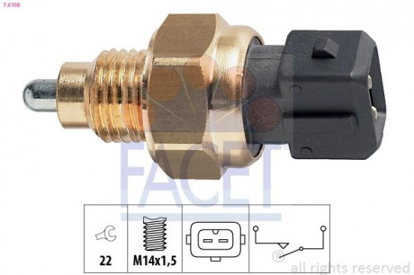 Датчик включения заднего хода FACET 7.6108