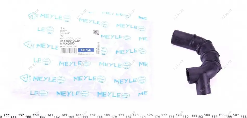 Патрубок вентиляции блока цилиндров MEYLE 014 009 0029 (фото 1)