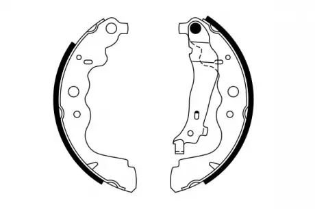 Тормозные колодки барабанные BOSCH 0986487754