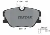 Тормозные колодки дисковые TEXTAR 2094102