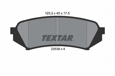 Тормозные колодки дисковые TEXTAR 2353902 (фото 1)