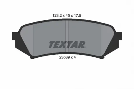Тормозные колодки дисковые TEXTAR 2353902
