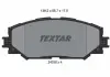 Тормозные колодки дисковые TEXTAR 2433601