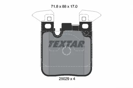 Гальмівні колодки дискові TEXTAR 2502902