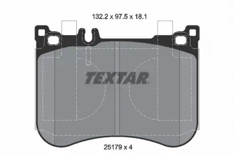 Гальмівні колодки дискові TEXTAR 2517901