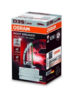 Автолампа Night Breaker Unlimited D3S PK32d-5 35 W прозрачная OSRAM 66340XNB (фото 1)