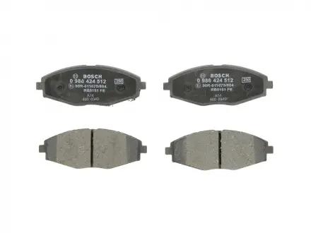 Тормозные колодки дисковые Lanos BOSCH 0986424512