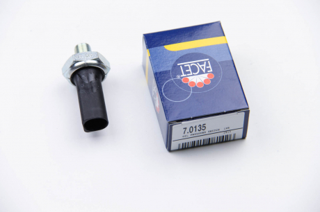 Датчик давления масла (1,2-1,6bar / 1 конт. / Чёрный) VW T4 / Golf IV / Audi A4 / A6 1.6-5.0 95-10 FACET 7.0135