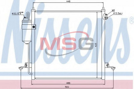 Радіатор кондиціонера First Fit NISSENS 940068