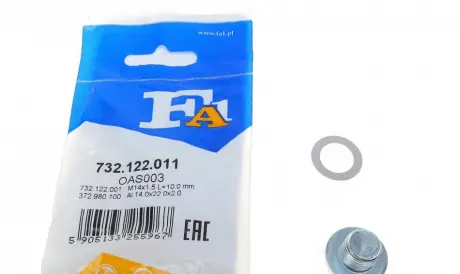 Пробка піддона Fischer M14x1,5 Fischer Automotive One (FA1) 732.122.011