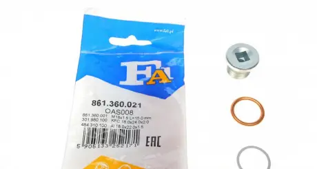 Пробка поддона Fischer M18x1,5 Fischer Automotive One (FA1) 861.360.021