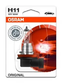 Автолампа Original Line H11 PGJ19-2 55 W прозрачная OSRAM 6421101B