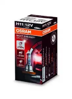 Автолампа H11 PGJ19-2 55 W прозрачная OSRAM 64211NBU (фото 1)