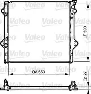Радиатор охлаждения двигателя Valeo 735569