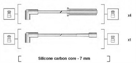 Комплект проводов зажигания MAGNETI MARELLI 941365070930