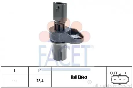 Датчик положения распредвала FACET 9.0757