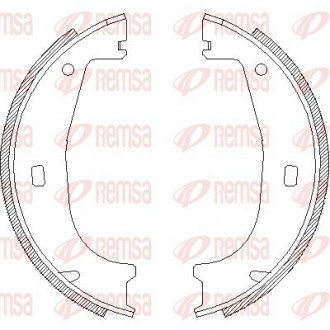 Гальмівні колодки барабанні REMSA 4406.00