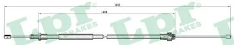 Трос ручного гальма LPR C0094B