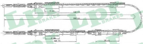 Тросик стояночного тормоза LPR C0280B