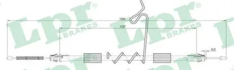 Фото 1 - трос ручного гальма LPR C0297B Трос ручного гальма LPR C0297B (фото 1)