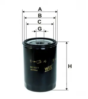 Фильтр масляный (OP 526/1) WIX FILTERS WL7071