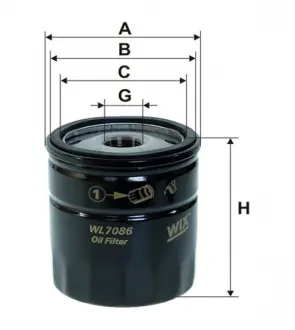 Фільтр масляний (OP 540/1) WIX FILTERS WL7086
