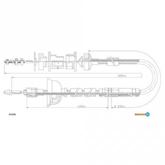 Тросик сцепления ADRIAUTO 35.0136