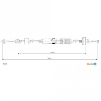 Тросик сцепления ADRIAUTO 55.0158
