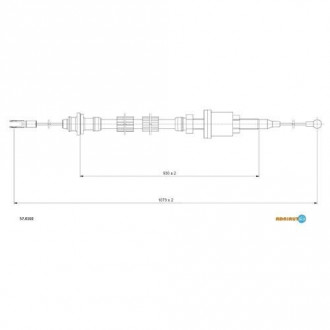Тросик сцепления ADRIAUTO 57.0102