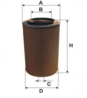 Фильтр воздушный (AM 455) WIX FILTERS 42410E (фото 1)