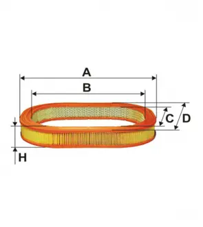 Фильтр воздушный (AE 208) WIX FILTERS WA6001