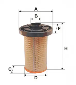 Фільтр повітряний (AK 280) WIX FILTERS WA6036